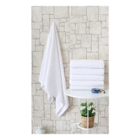 Nevresim Dünyası Otel Tipi 4'lü 70x140 Banyo Havlusu Beyaz