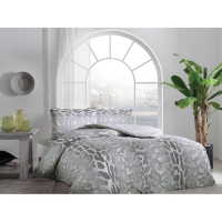 Taç Çift Kişilik Ranforce Nevresim Takımı Edgar Yeşil