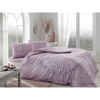 Taç Çift Kişilik Ranforce Nevresim Takımı Luna Lila