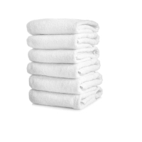 Nevresim Dünyası 6'lı Otel Tipi 90x150 Banyo Havlusu Beyaz