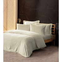 Cotton Box Silky İpek Çift Kişilik Nevresim Takımı Ekru
