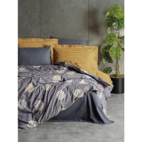Cotton Box Modern Çift Kişilik Nevresim Takımı Strew Gri