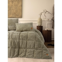 Cotton Box Peluş Çift Kişilik Yorgan Taş Seti 