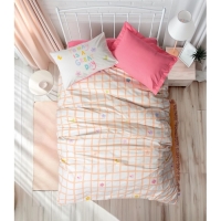Cotton Box Genç Ranforce Nevresim Takımı Tek Kişilik Jours Pembe