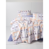 Cotton Box Flanel Nevresim Takımı Çift Kişilik Hayden Lila