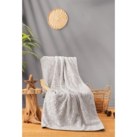 Cotton Box Emboss Çift Kişilik Battaniye Taş
