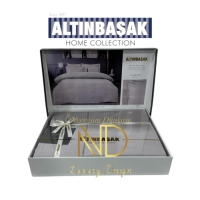 Altınbaşak Jakarlı Saten Çift Kişilik Nevresim Takımı Dıamond Marble