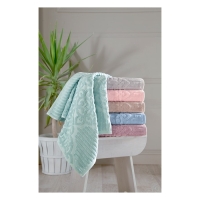Altınbaşak Jakarlı 6lı 70x140 Banyo Havlusu Emma