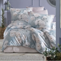 Clasy Dijital Saten Çift Kişilik Nevresim Takımı Havin