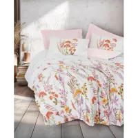 Cotton Box Çift Kişilik Nevresim Takımı Lilura Pembe