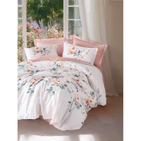 Cotton Box Verna Pudra Saten Nevresim Takımı Çift Kişilik