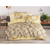 Hobby Çift Kişilik Poplin Nevresim Calisse Sarı