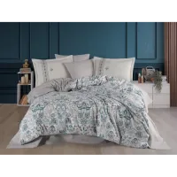 Hobby Çift Kişilik Poplin Nevresim Anabel Turkuaz