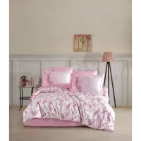 Hobby Çift Kişilik Poplin Nevresim Healing Stones Yakut