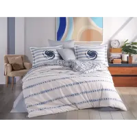 Hobby Çift Kişilik Poplin Nevresim Squall Deniz