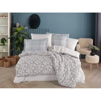 Hobby Çift Kişilik Poplin Nevresim Lola Mavi