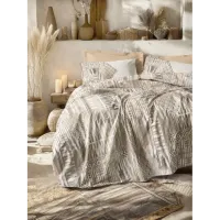 Cotton Box  Ethnic Tek Kişilik Nevresim Takımı Amara Karamel