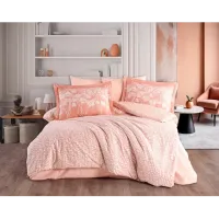 Hobby Çift Kişilik Poplin Nevresim Velura Terracota