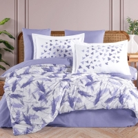 Hobby Tek Kişilik Poplin Nevresim Takımı Silva Lila