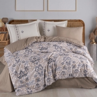 Hobby Tek Kişilik Poplin Nevresim Takımı Anabel Gri