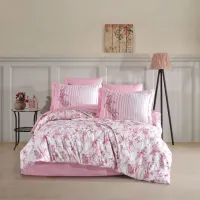 Hobby Tek Kişilik Poplin Nevresim Takımı Healing Stones Yakut