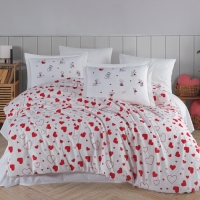 Hobby Tek Kişilik Poplin Nevresim Takımı Venüs Kırmızı