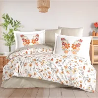 Hobby Çift Kişilik Poplin Nevresim Belis Oranj