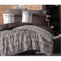 Clasy Tek Kişilik Saten Nevresim Takımı Nobel V1 Siyah