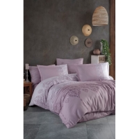 Clasy Tek Kişilik Saten Nevresim Takımı Lalin V2 Mor