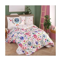 Hobby Tek Kişilik Poplin Nevresim Takımı Alice Fuşya