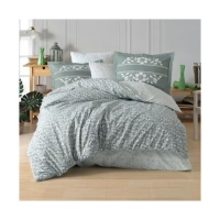 Hobby Tek Kişilik Poplin Nevresim Takımı Sofia Yeşil