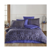 Hobby Çift Kişilik Saten Nevresim Gris Lila