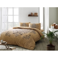 Taç Çift Kişilik Ranforce Nevresim Takımı Blanda Gold