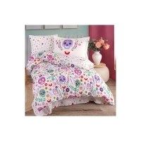 Hobby Tek Kişilik Poplin Nevresim Takımı Alice Mor