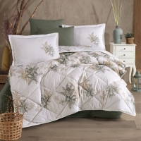 Clasy Çift Kişilik Ranforce Yorgan Seti Virele V1 Yeşil