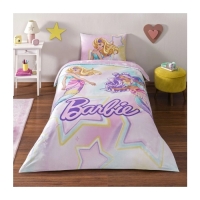 Taç Barbie Mermaid Tek Kişilik Lisanslı Nevresim Takımı