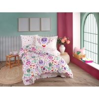 Hobby Tek Kişilik Poplin Nevresim Takımı Alice Mor