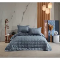 Hobby Ambiance Yatak Örtüsü Gri