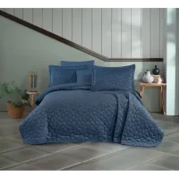 Hobby Silvana Yatak Örtüsü İndigo