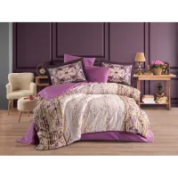 Hobby Çift Kişilik Poplin Nevresim Alandra Mürdüm