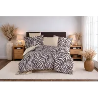 Hobby Çift Kişilik Poplin Nevresim Tamara Kahve