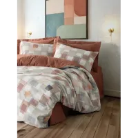 Cotton Box Ranforce Nevresim Takımı Çift Kişilik Sable Tarçın