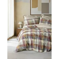 Cotton Box Ranforce Nevresim Takımı Çift Kişilik Terra Bej