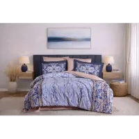 Hobby Çift Kişilik Poplin Nevresim Alandra İndigo