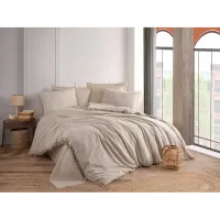 Hobby Private İpliği Boyalı Nevresim Takımı Bej