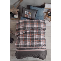 Clasy Tek Kişilik Genç Ranforce Nevresim Takımı Rock İn Roll V1 Gri