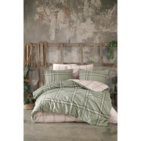 Clasy Tek Kişilik  Ranforce Nevresim Takımı Capella V1 Yeşil