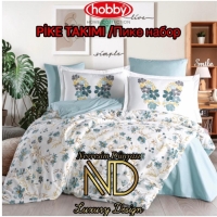 Hobby Poplin Pike Takımı Çift Kişilik Belis Turkuaz