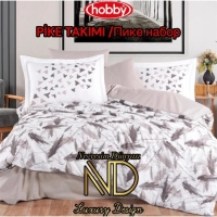 Hobby Poplin Pike Takımı Çift Kişilik Silva Taş