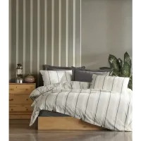 Şaheser Home Collection İplik Boyalı Nevresim Takımı Avva Antrasit